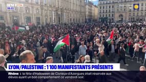 Manifestation pro-palestinienne: 1.100 personnes rassemblées à Lyon