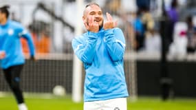 Le rappeur Jul au Vélodrome, à Marseille le 13 octobre 2021