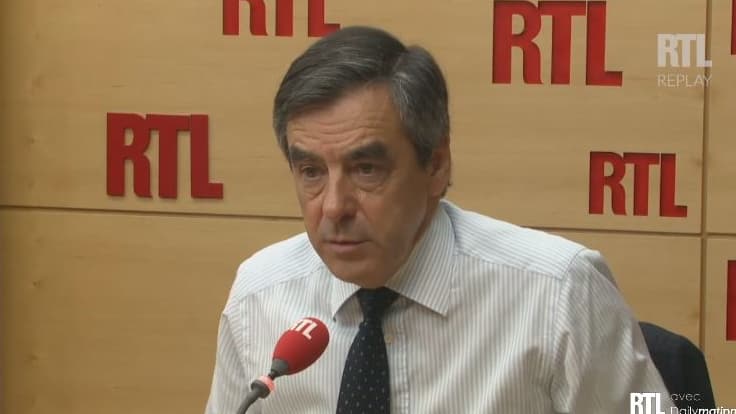 François Fillon sur le plateau de RTL, jeudi 25 juin 2015.