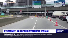 A13 fermée: pas de réouverture le 1er mai