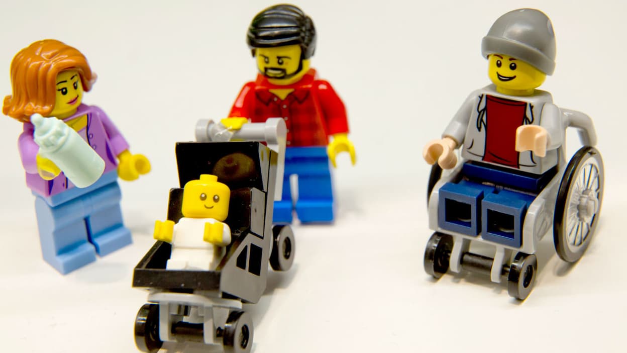 LEGO JBS-Minifigur-54 Déguisement éléphant Saint Valentin