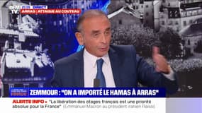 Éric Zemmour, président de "Reconquête", sur l'attaque à Arras: "On a importé le Hamas à Arras"