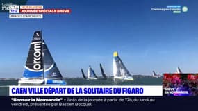 Calvados: Caen ville départ de la Solitaire du Figaro