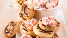 Cliquez ici pour voir cette recette de champignons farcis.