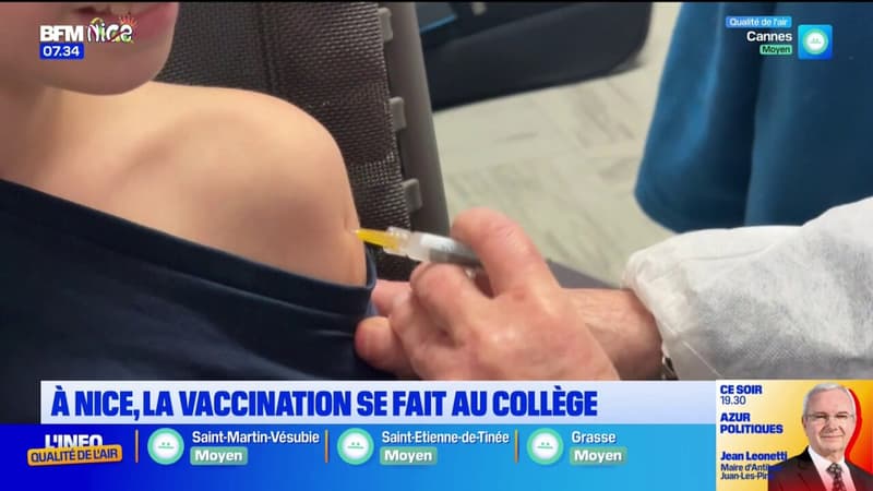 A Nice, la vaccination contre le papillomavirus se fait au collège