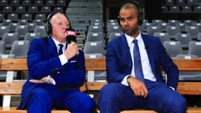 Jean-Michel Aulas et Tony Parker