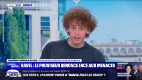 Proviseur du lycée Maurice Ravel: "On condamne fermement les menaces de mort", déclare l'Union syndicale lycéenne 