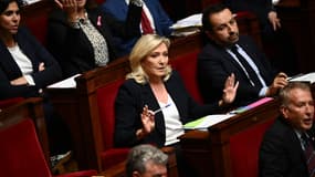 Marine Le Pen à l'Assemblée nationale le 18 octobre 2022