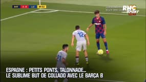 Espagne : petits ponts, talonnade… le sublime but d’Alex Collado avec le Barça B