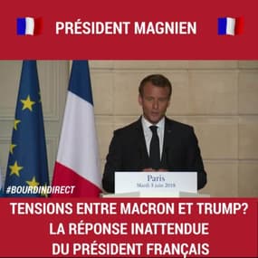 Tensions entre Emmanuel Macron et Donald Trump? La réponse inattendue du président français
