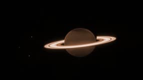 La planète Saturne vue par le télescope James Webb le 25 juin 2023.