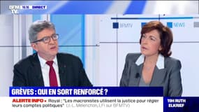 Jean-Luc Mélenchon répond à Laurent Escure (UNSA): "Celui qui vide le frigo, (...) c'est Monsieur Macron"