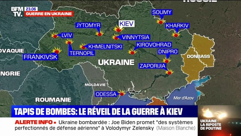 Frappes russes: 83 missiles tirés sur l'Ukraine ce lundi, des lieux civils touchés