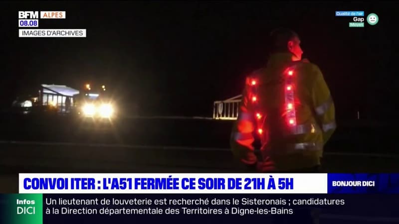 Convoi ITER: l'A51 fermée ce jeudi soir entre Pertuis et Manosque