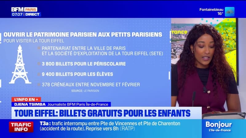 Paris: des billets gratuits distribués aux enfants pour visiter la Tour Eiffel 