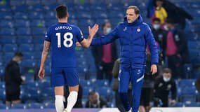 Olivier Giroud et Thomas Tuchel