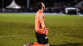 Le gardien Eddy Ehlinger lors de la victoire de Belfort contre Montpellier en Coupe de France, le 28 janvier 2020