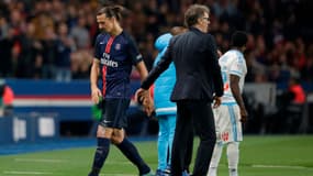 Zlatan Ibrahimovic et Laurent Blanc