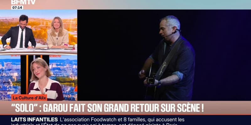 LA CULTURE D'ALIX - "Je me sens complètement vulnérable": le chanteur québécois Garou se produit seul sur scène, avec son nouveau spectacle "Solo"
