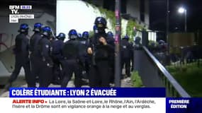 Les images de l'évacuation de l'université Lyon 2, bloquée par une soixantaine d'étudiants