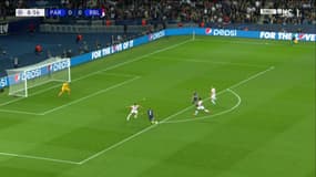 L'ouverture du score de Mbappé lors de PSG-Leipzig, à Paris le 19 octobre 2021