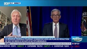 Jean-Claude Trichet (Ancien président de la banque Centrale Européenne): "Il y a une grosse différence entre les États-Unis et l'Europe" avec une inflation à 5,4% aux États-Unis contre 1,9% en Europe
