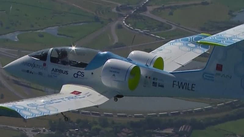 L'e-Fan, appareil électrique d'Airbus a réussi sa traversée de la Manche