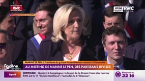 Au meeting de Marine Le Pen, la division des militants