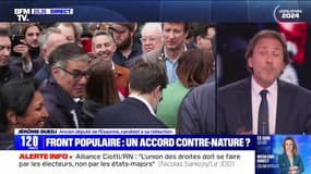 Refus de rejoindre le Nouveau Front populaire: "Je ne ferme pas les yeux, je ne baisse pas la tête", affirme Jérôme Guedj