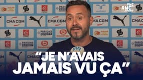 OM : "Je n'avais jamais vu ça...", De Zerbi encore sous le choc de la violente altercation entre Rabiot et Rowe