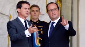 61% des Français estiment que François Hollande et Manuel Valls ne s'entendent pas bien.