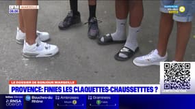 Marseille: faut-il interdire les claquettes-chaussettes dans les établissements scolaires?