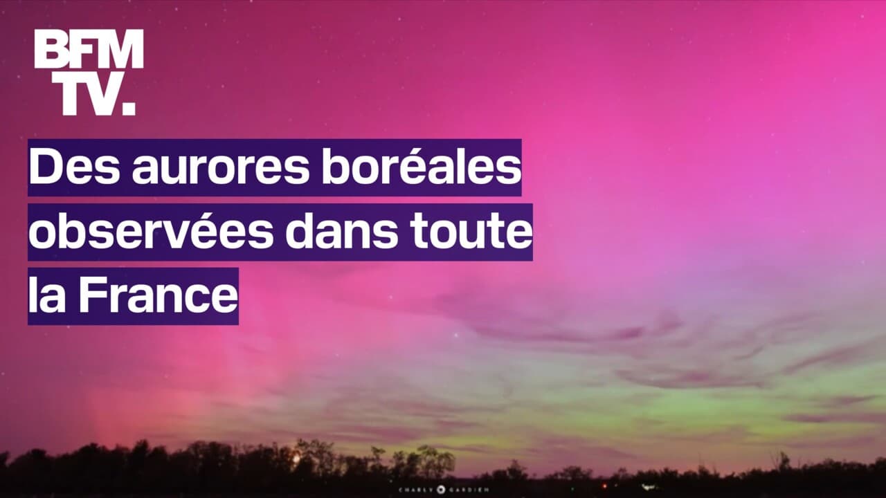 Des Aurores Bor Ales Observ Es Dans Le Ciel De France Dans La Nuit De