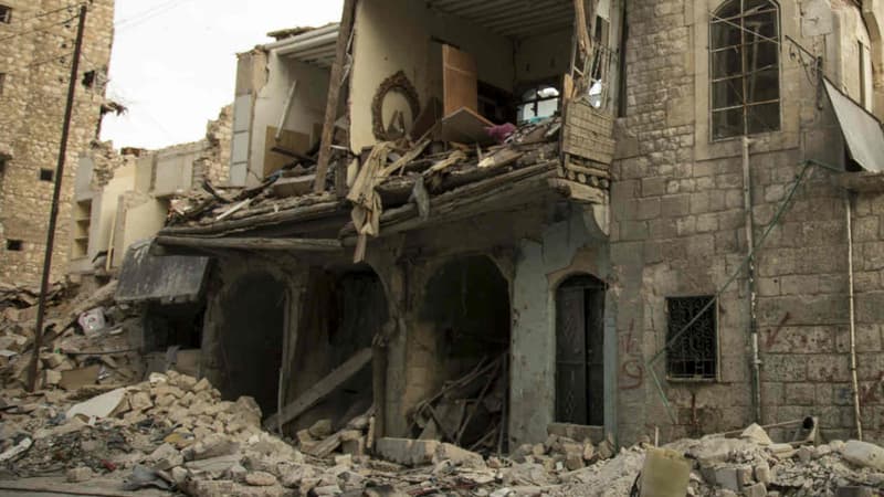 Le résultat des frappes de l'armée syrienne à Alep, le 2 mai 2016. (Photo d'illustration)