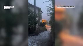 Orages: des torrents d'eau dévalent du mont Faron à Toulon