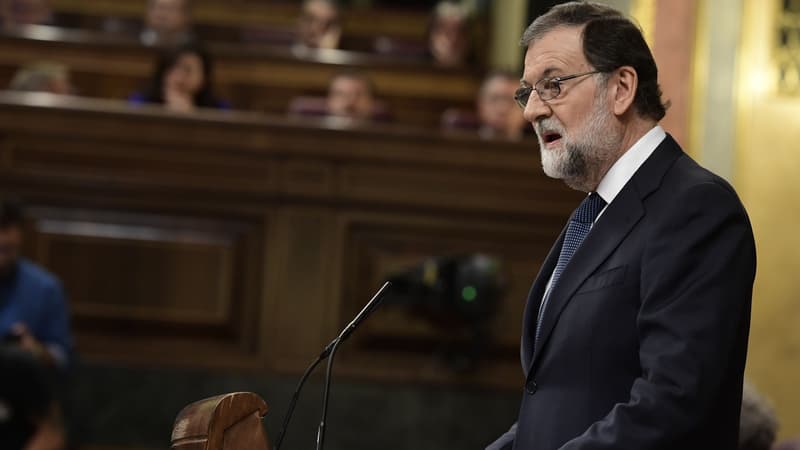 Mariano Rajoy au Parlement espagnol, le 11 octobre.
