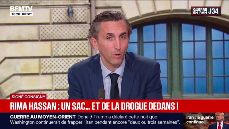 SIGNÉ CONSIGNY - "On doit montrer l'exemple en toutes circonstances", rappelle Julien Aubert, vice-président LR, à propos de la drogue retrouvée dans le sac de Rima Hassan lors de son placement en garde à vue