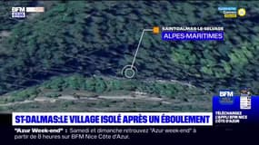 Le village de Saint-Dalmas-le-Selvage toujours isolé après un éboulement