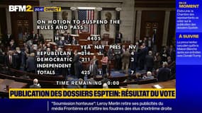 États-Unis: la Chambre des représentants vote en faveur de la publication des dossiers Epstein