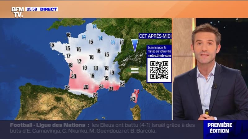 Regarder la vidéo Fini la pluie et place aux éclaircies partout en France, avec des températures comprises entre 14°C et 24°C... La météo de ce vendredi 11 octobre