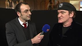 Quentin Tarantino à Paris, le 7 janvier 2013.