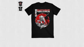 Un t-shirt issu de la collaboration Iron Maiden x Marvel