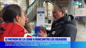 Transports: le patron de la ligne 6 rencontre les usagers