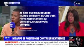 Appel de Kylian Mbappé au vote contre "les extrêmes": "Les artistes ont le droit d'exprimer leurs opinions dans un moment aussi grave pour notre république", affirme Dieynaba Diop (PS)