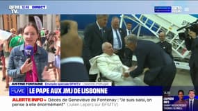 "C'est une expérience très forte de se rassembler tous autour du pape": Pierre et Benoît, deux fidèles français, participent aux JMJ à Lisbonne