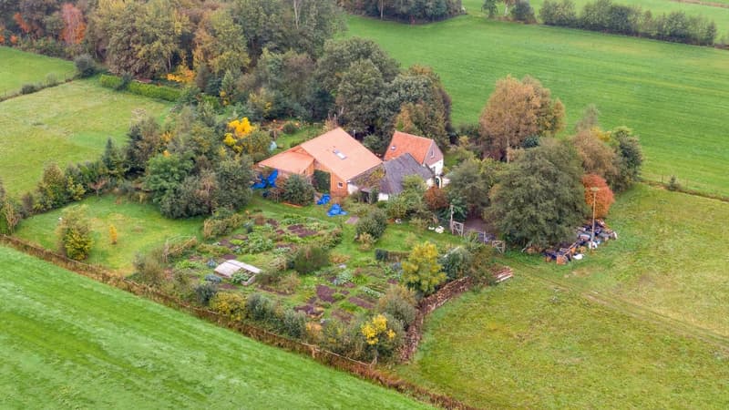 La ferme où a été retrouvée la famille, le 15 octobre 2019 près de Ruinerwold aux Pays-Bas.