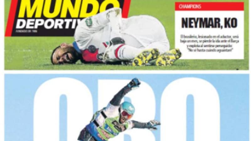 Barça-PSG: la presse catalane reste mesurée sur l'absence de Neymar