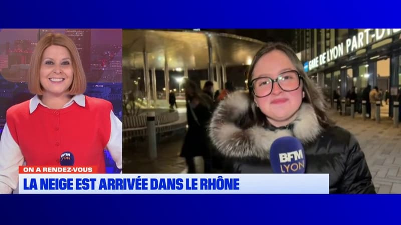 La neige est tombée cet après-midi dans le Rhône