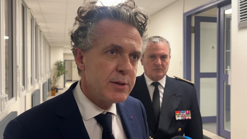 Christophe Béchu, le ministre de la Transition écologique, le 23 janvier 2024 à Arras.