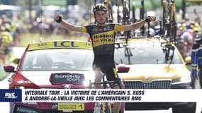 Tour de France : la victoire de Kuss à Andorre-La-Vieille avec les commentaires RMC 